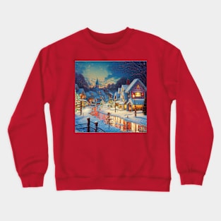 Christmas in My Hometown Art Crewneck Sweatshirt